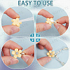 SOFPLATE 200Pcs 5 Style Alloy Glue-on Flat Pad Bails FIND-SP0001-81-6