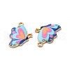 Alloy Enamel Pendants ENAM-D043-03G-02-2