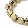 Electroplated Synthetic Non-magnetic Hematite Beads Strands G-I364-L01-01-3