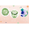  12Pcs 6 Colors Transparent Glass Bead Cap GLAA-TA0002-06-16