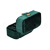 Mini Rectangle Velvet Ring Storage Boxes with Snap Buttons CON-Z009-02A-3