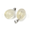 Natural Lemon Quartz Pendants G-U018-01P-H-2