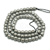 Non-magnetic Synthetic Hematite Beads Strands G-K015-6mm-02F-4