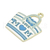Mother's Day Alloy Enamel Pendants PALLOY-V001-02D-2