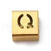 Ion Plating(IP) 304 Stainless Steel Square Slide Charms STAS-L132-06Q-G-1