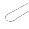 304 Stainless Steel Serpentine Chain Necklace for Men Women NJEW-G076-01B-P-3