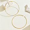 Stylish Stainless Steel Exaggerated Ring Hoop Earrings YK5940-1
