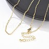 Brass Cable Chain Necklaces X-NJEW-K123-05G-4