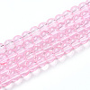 Baking Paint Transparent Glass Beads Strands DGLA-N006-6mm-01-1