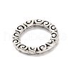 Tibetan Style Alloy Linking Rings TIBE-M004-13AS-02-2