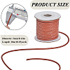 SUNNYCLUE 1 Roll 10M Round Braided Cowhide Cords WL-SC0001-03B-2