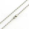 Tarnish Resistant 304 Stainless Steel Ball Chain Necklace Making NJEW-R225-05-2