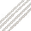 Anti-Tarnish Rhodium Plated 925 Sterling Silver Round Cable Chains STER-F052-10P-1