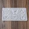 Rectangle with Butterfly Pattern DIY Pendant Silicone Molds DIY-G114-04-3