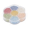 7 Colors Glass Round Seed Beads SEED-YW0001-24A-01-4