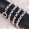 304 Stainless Steel Rolo Chain Necklaces NJEW-Q013-11S-5