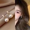 Imitation Pearl Beads Dangle Earrings WG29476-98-1