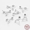 Anti-Tarnish Rhodium Plated 925 Sterling Silver Pendant Bails STER-E050-09P-3