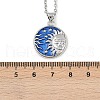 Brass with Enamel Pendant Necklaces NJEW-Z088-04P-3