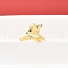 Brass Cuff Rings for Women RJEW-F184-08A-G-1
