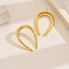Vintage Brass U-Shaped Stud Earrings NX2935-5