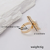 Geometric Abstract Zinc Alloy Ladies Adjustable Rings for Party Accessory Holiday Gift CX6330-3-2