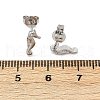 Brass Stud Earrings EJEW-R032-04P-5