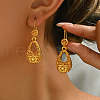 Vintage Alloy Hollow Teardrop Hoop Earrings IR4507-3