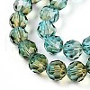 Baking Paint Transparent Glass Beads Strands X-DGLA-A035-T8mm-A08-4