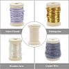 Olycraft 80Pcs Wooden Bobbins WOCR-OC0001-02-6