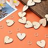 50Pcs Undyed Wood Connector Charms WOOD-FS0001-12A-7