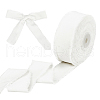10 Yards Velvet Frayed Ribbon SRIB-WH0011-226A-1