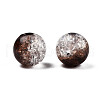 Transparent Crackle Acrylic Beads CACR-N002-26B-4