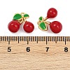 Brass Enamel Charms KK-L231-21G-04-3