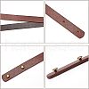 SUPERFINDINGS 4Sets 2 Colors PU Leather Bag Handles FIND-FH0004-14A-5