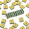 Brass Rhinestone Spacer Beads RSB074NF-13G-1