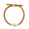 Adjustable Nylon Cord Bracelets BJEW-C096-01G-22-4