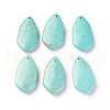 Natural Howlite Pendants TURQ-L031-029-1