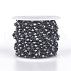 Handmade Non-magnetic Synthetic Hematite Beaded Chains CHC-F007-16B-02-1