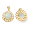 Ion Plating(IP) Natural Mixed Gemstone Pendant G-E599-03G-3