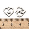 Valentine's Day 316 Surgical Stainless Steel Charms STAS-H190-15P-04-3