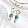 Glass Leverback Earrings EJEW-JE06397-02-1