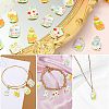 45Pcs 9 Styles Rack Plating Alloy Pendants ENAM-CJ0004-99-8