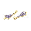 Brass Micro Pave Colorful Cubic Zirconia Pendants KK-G430-01G-01-2