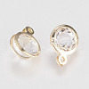 Glass Rhinestone Charms IFIN-F144-12G-2