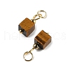 Natural Tiger Eye Pendants STAS-Z129-01G-08-2