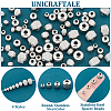 Unicraftale 80Pcs 4 Styles 201 Stainless Steel Spacer Beads STAS-UN0060-39-5