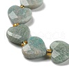 Natural Amazonite Beads Strands G-B044-B14-01-4