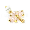 Shell Pearl Beads Glass Pendants PALLOY-MZ00432-01-4