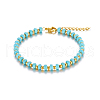 Synthetic Turquoise Beaded Bracelets for Women CG6931-4-1